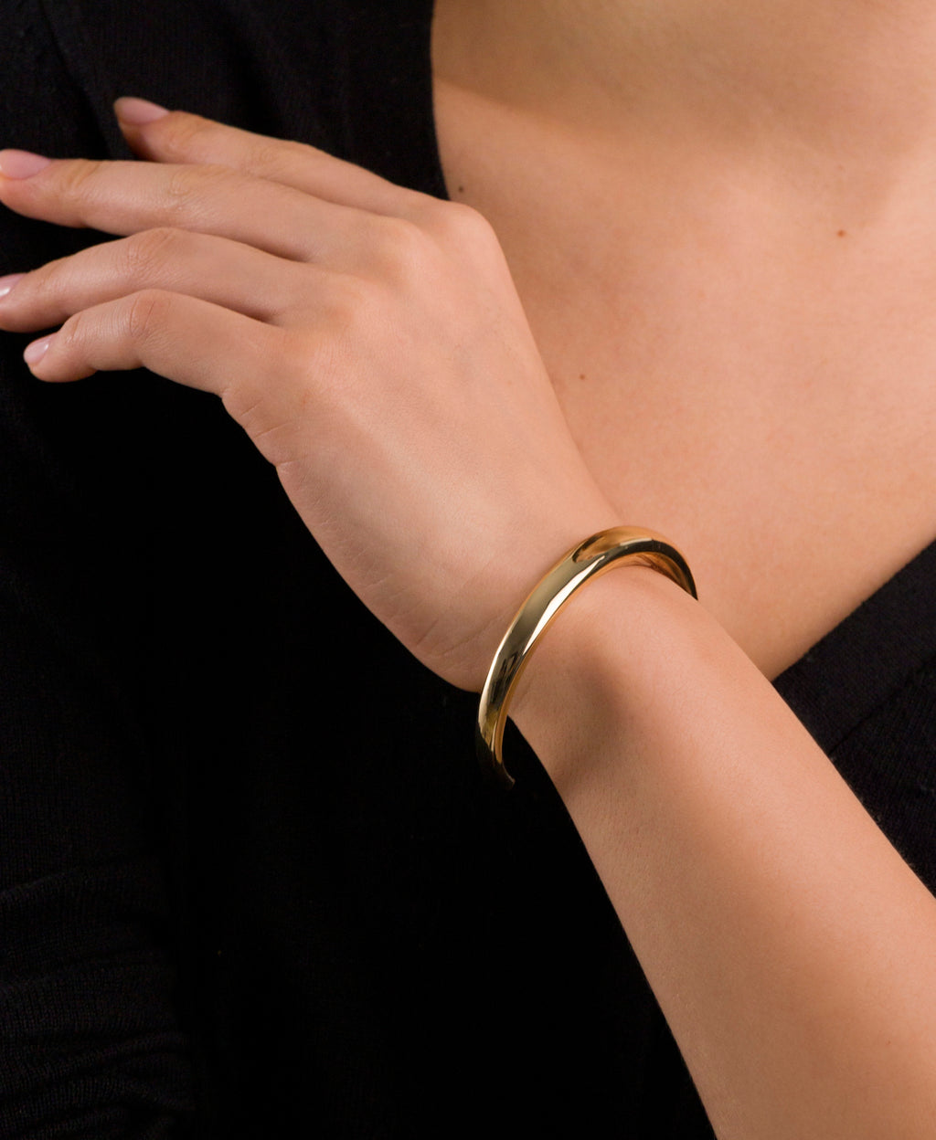 Gold Open Cuff Bracelet
