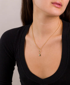 Gold Padlock charm