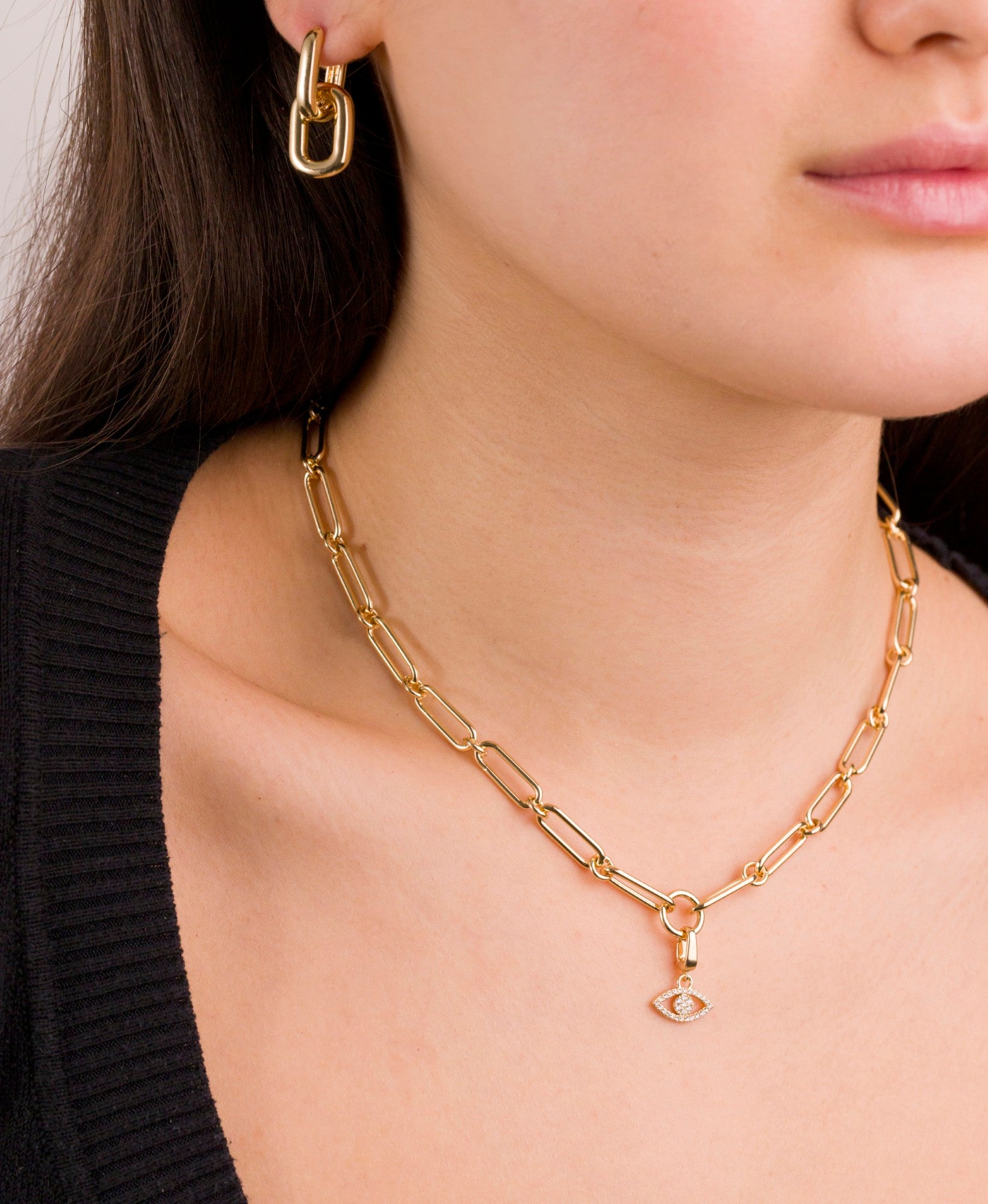 Pavé Eye Clip Charm
