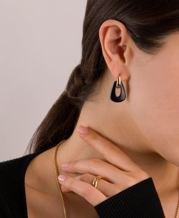Sleek Huggie Style Earrings