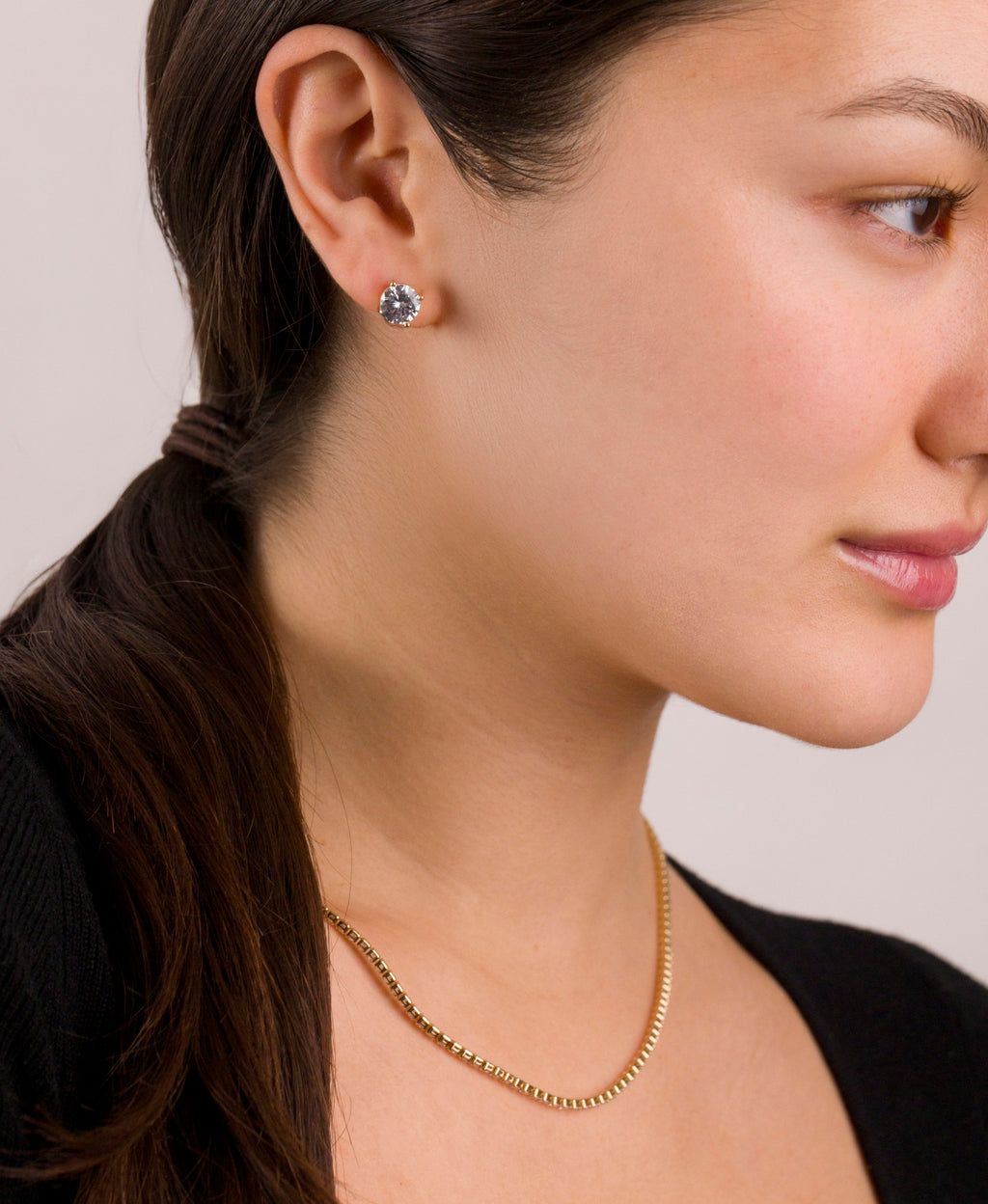 Diamond CZ Studs Earrings