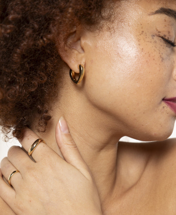 Heart Hoop Earrings