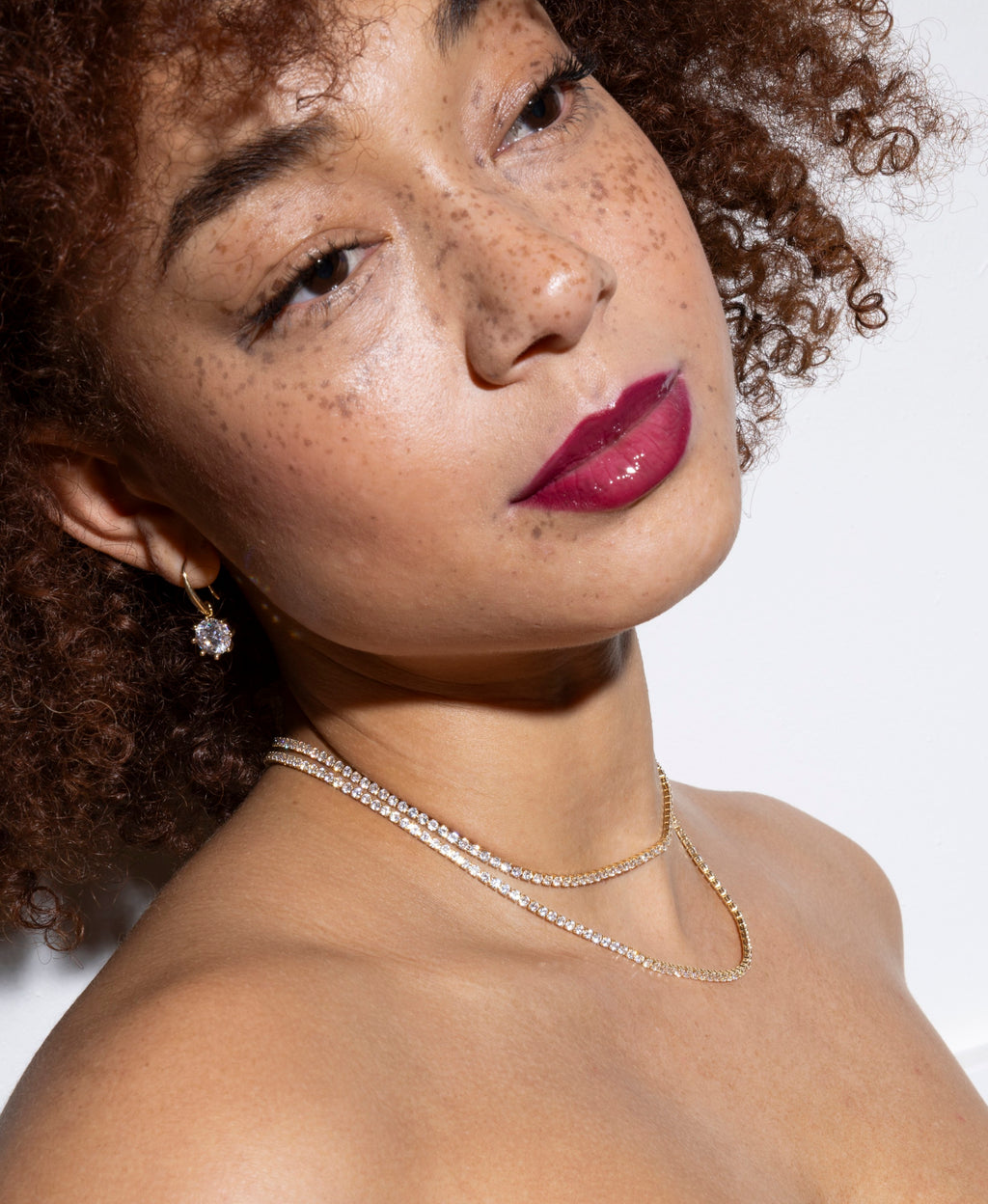 Faceted CZ Fish Hook Drop Earrings