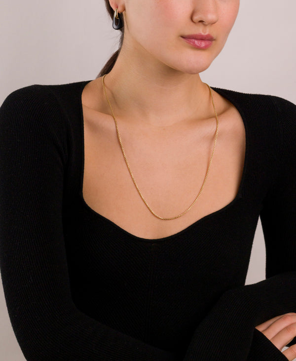 Round Box Chain Necklace