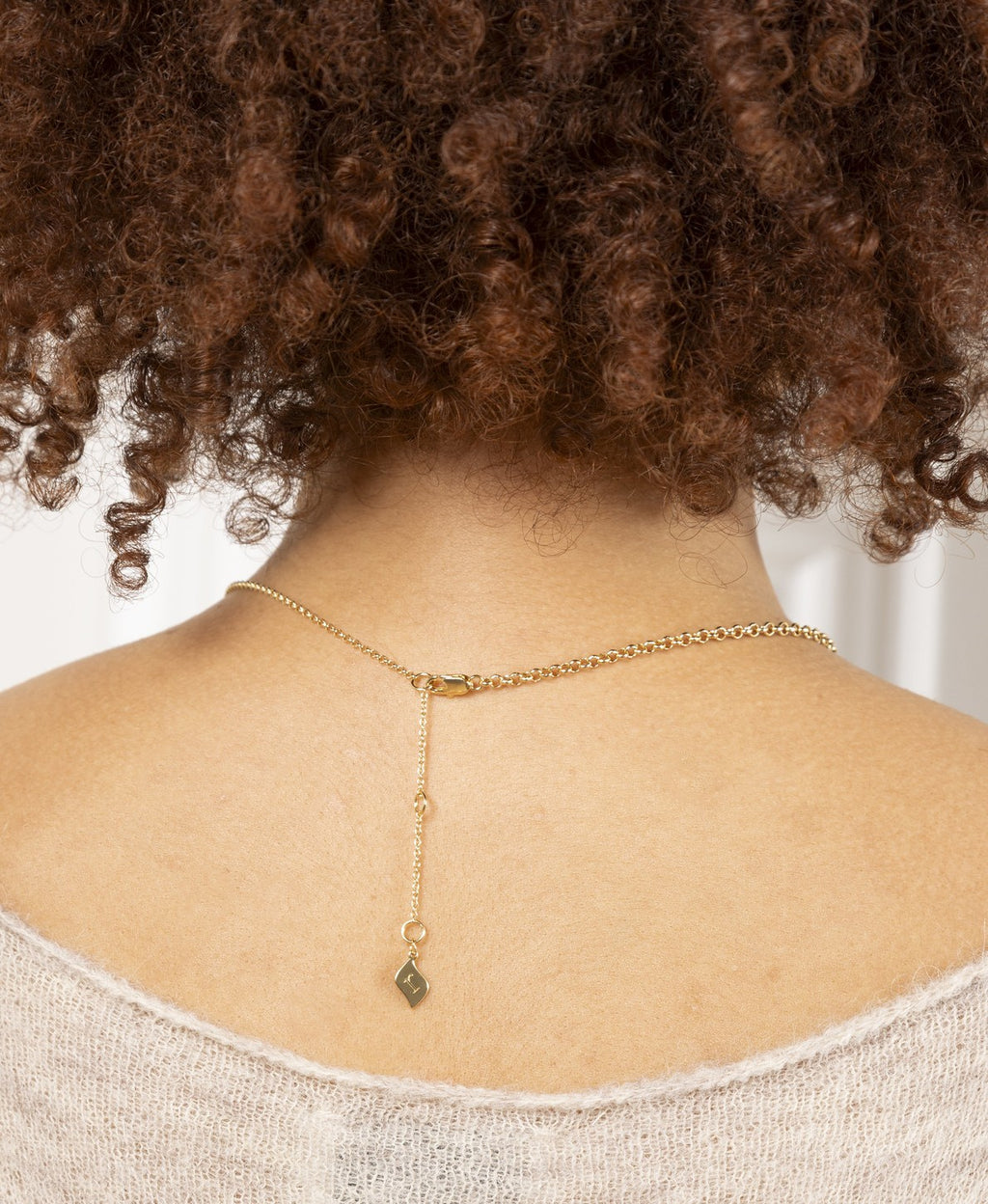 Gold Half-and-Half Chain Necklace