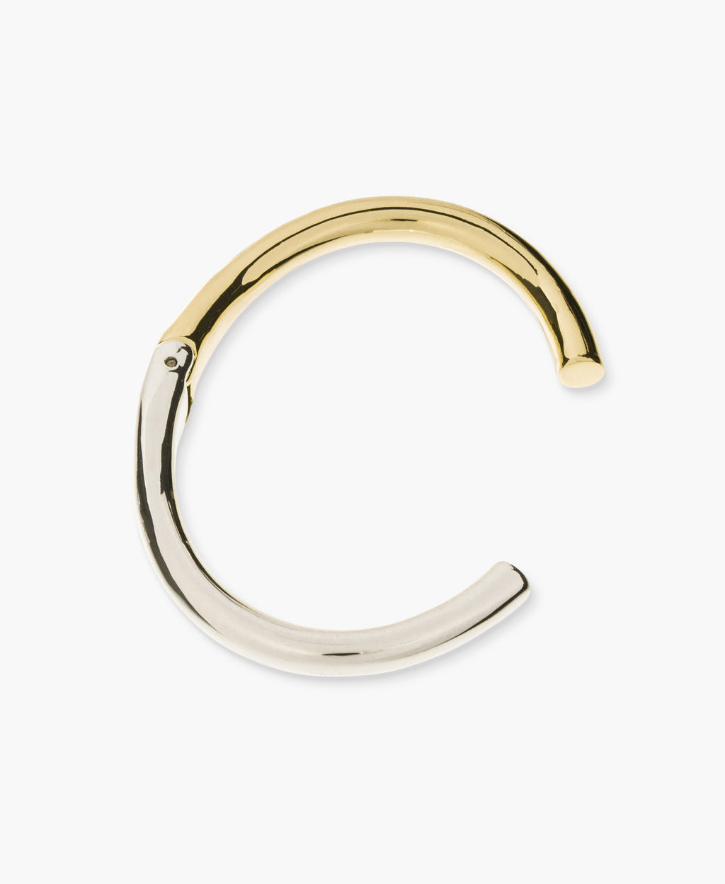 Two Tone Open Cuff Bracelet