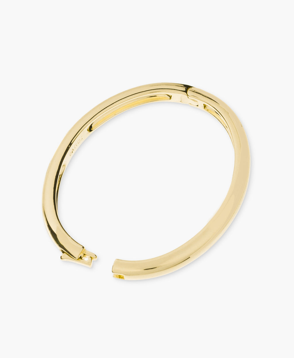 Gold Oval Bangle Bracelet