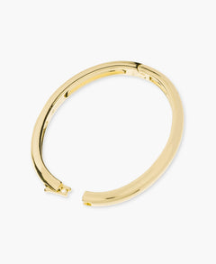 Gold Oval Bangle Bracelet