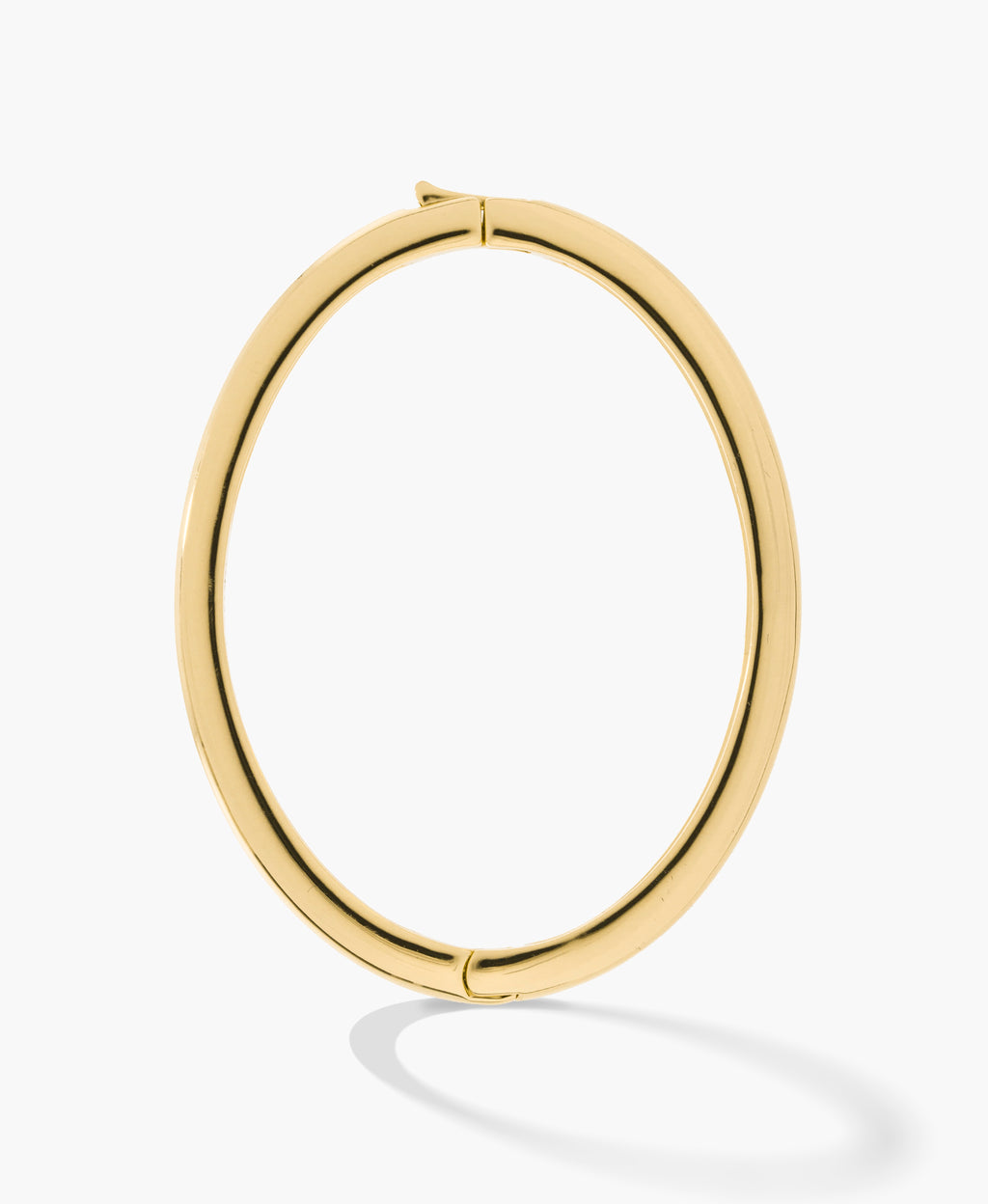 Gold Oval Bangle Bracelet