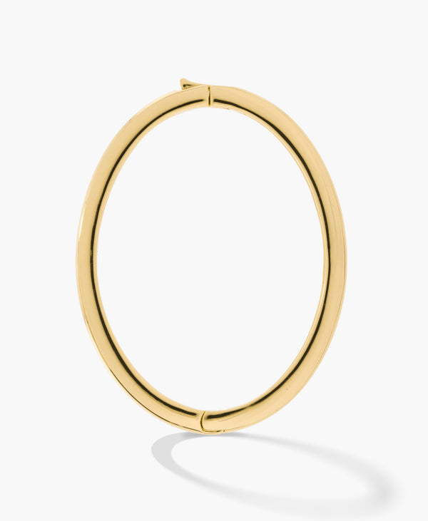 Gold Oval Bangle Bracelet