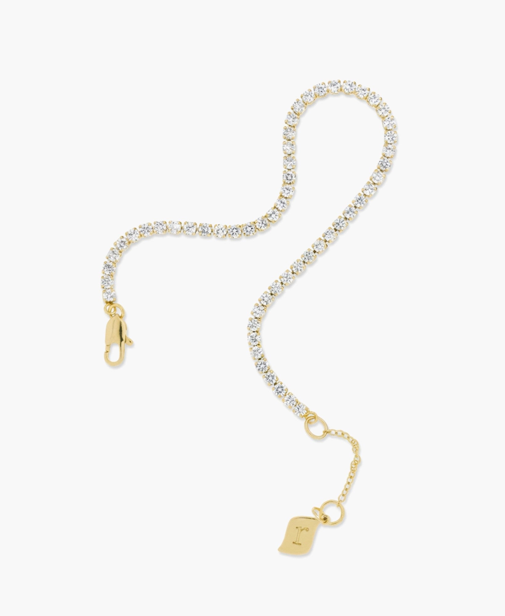 Gold CZ Tennis Bracelet