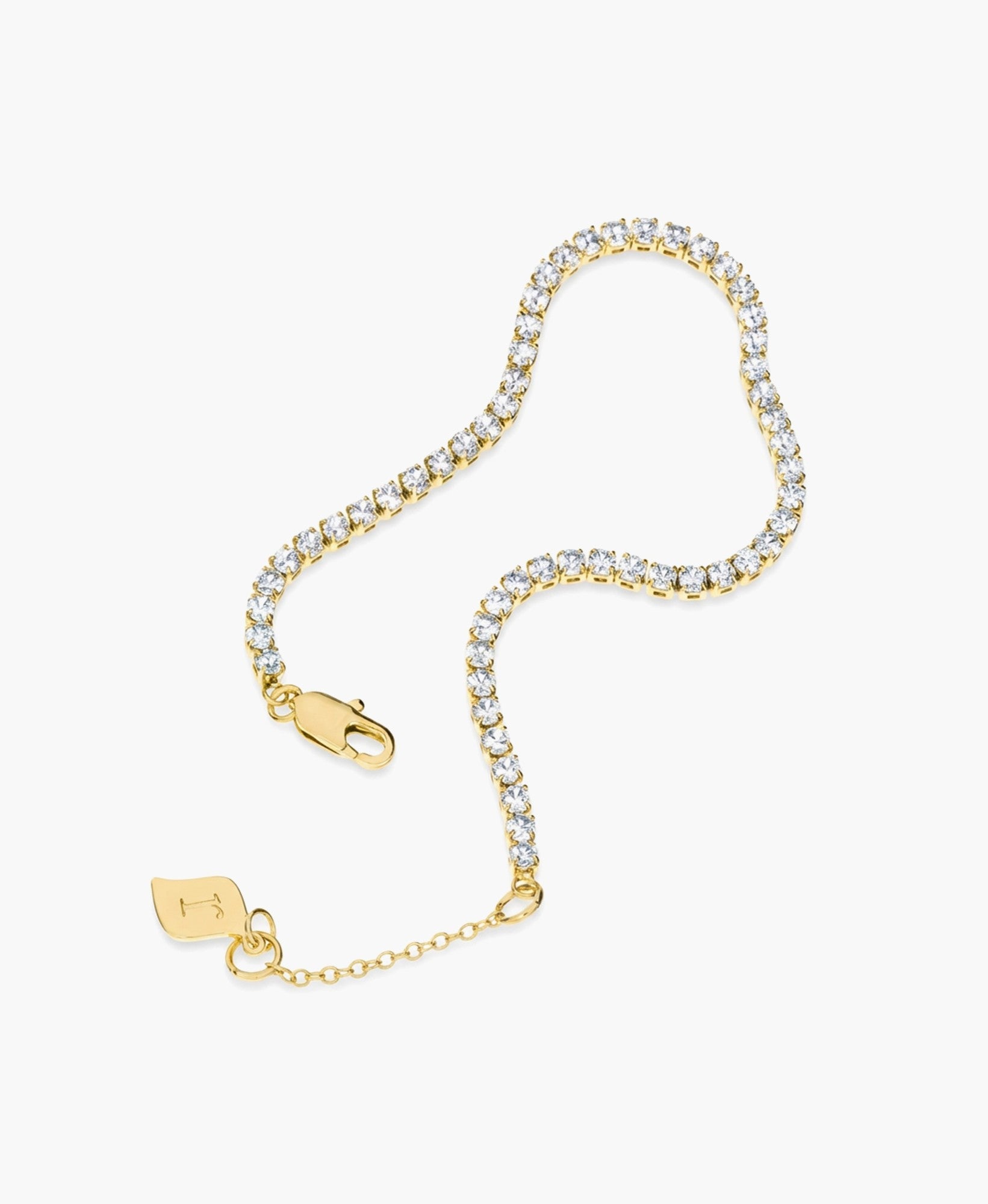Gold CZ Tennis Bracelet