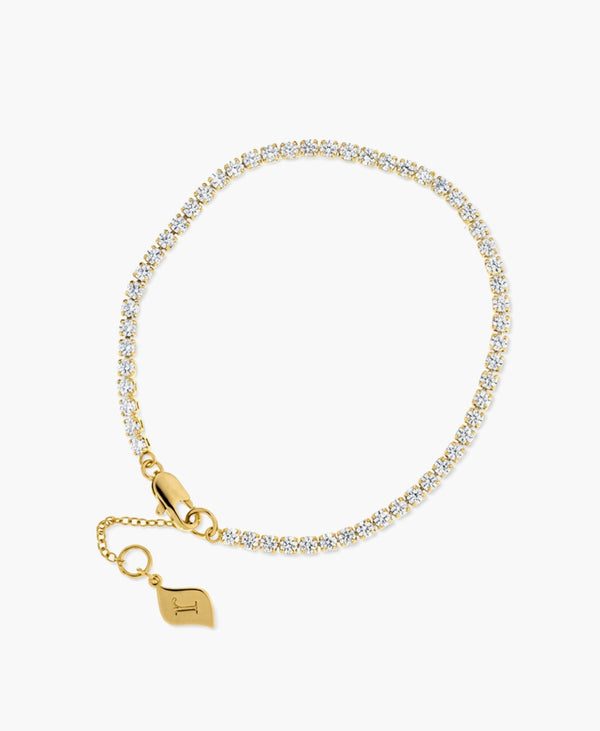 Gold CZ Tennis Bracelet