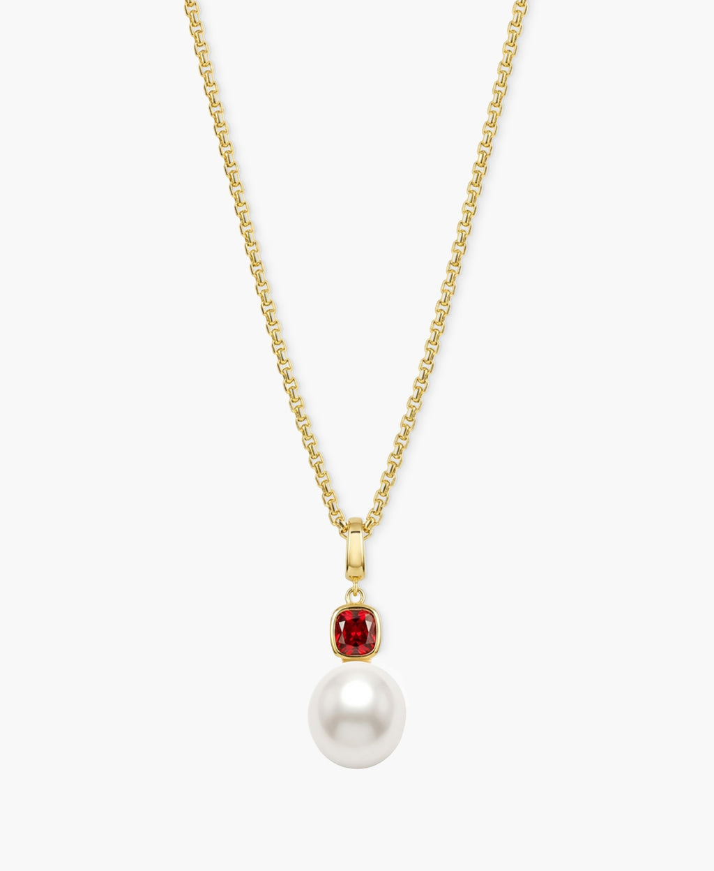 Pearl & CZ Charm (Gold)