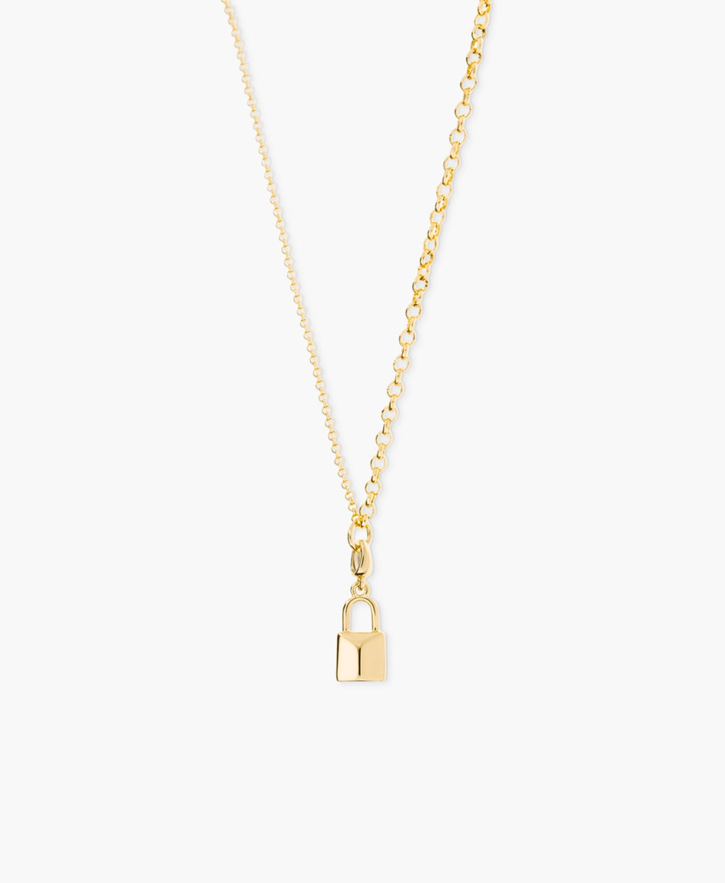 Gold Padlock charm