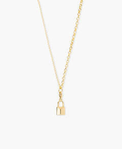 Gold Padlock charm