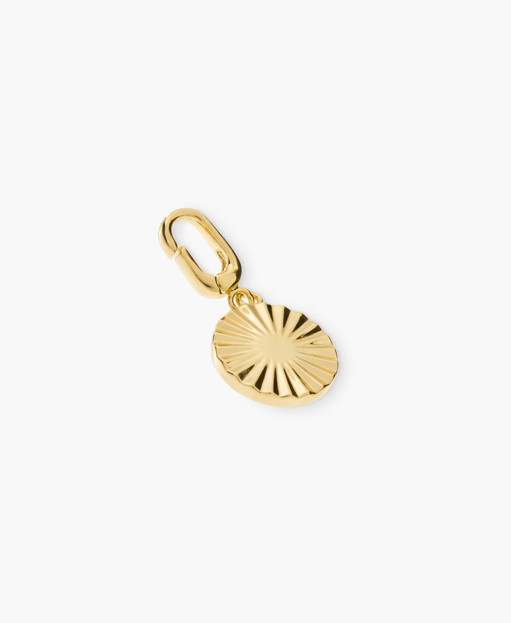 Gold Sunburst Disc Charm