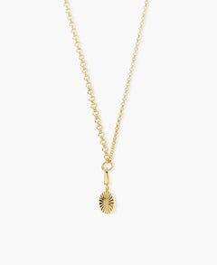 Gold Sunburst Disc Charm
