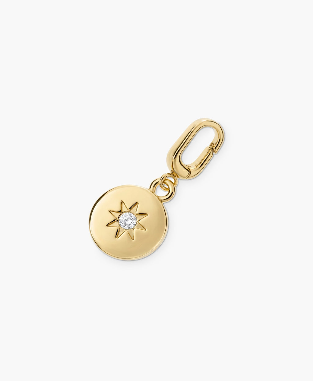 Gold CZ Charm