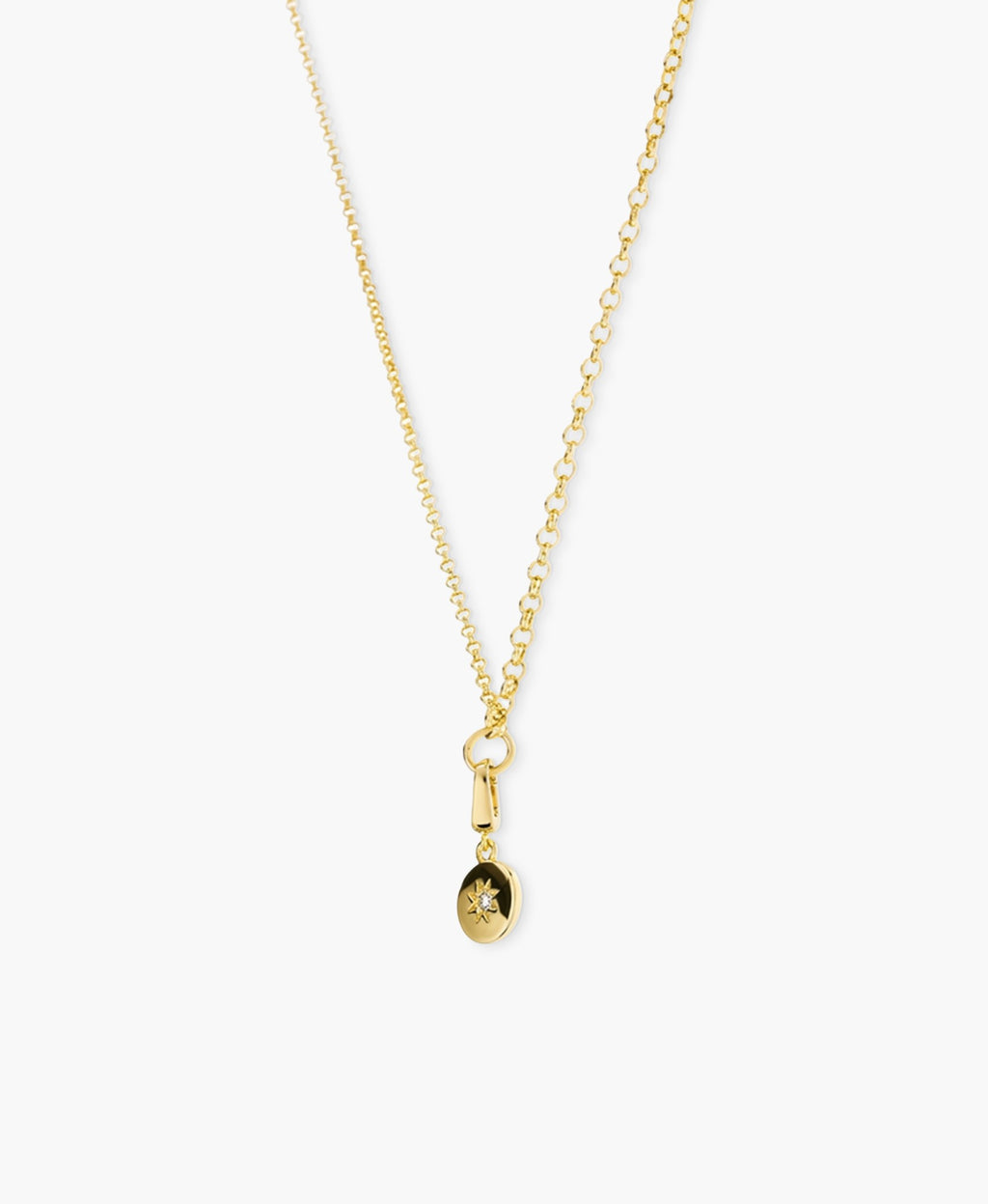 Gold CZ Charm