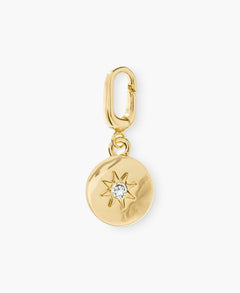 Gold CZ Charm