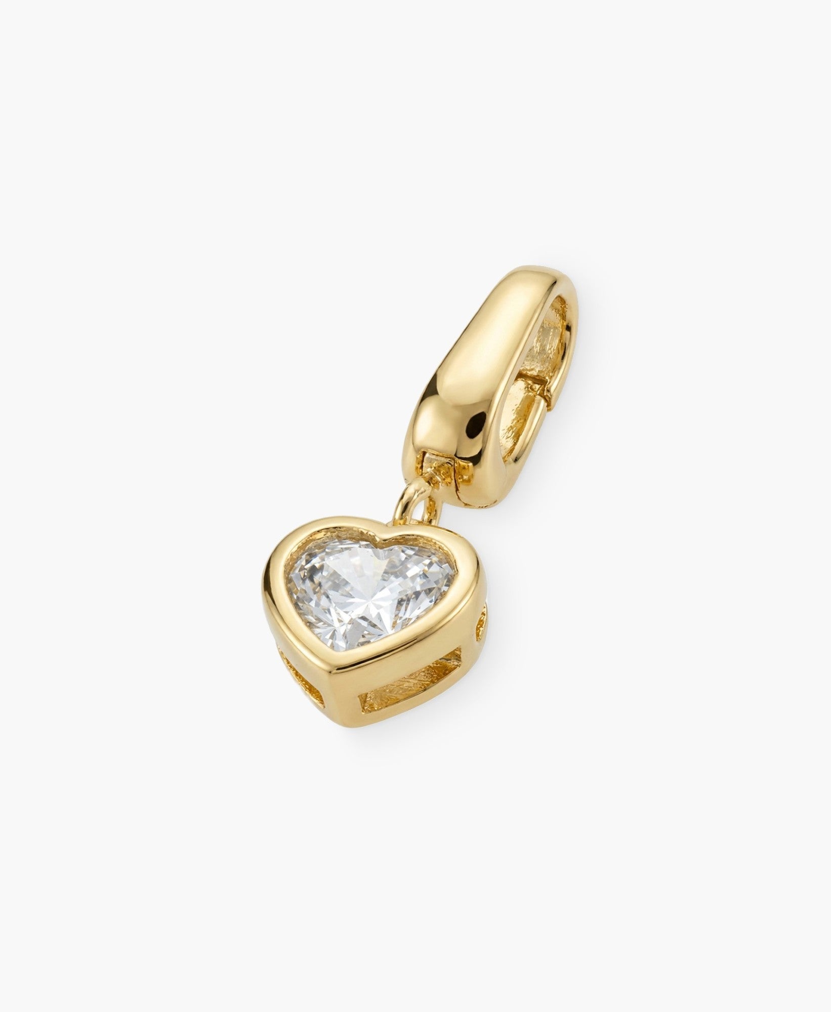 Crystal Heart Clip Charm