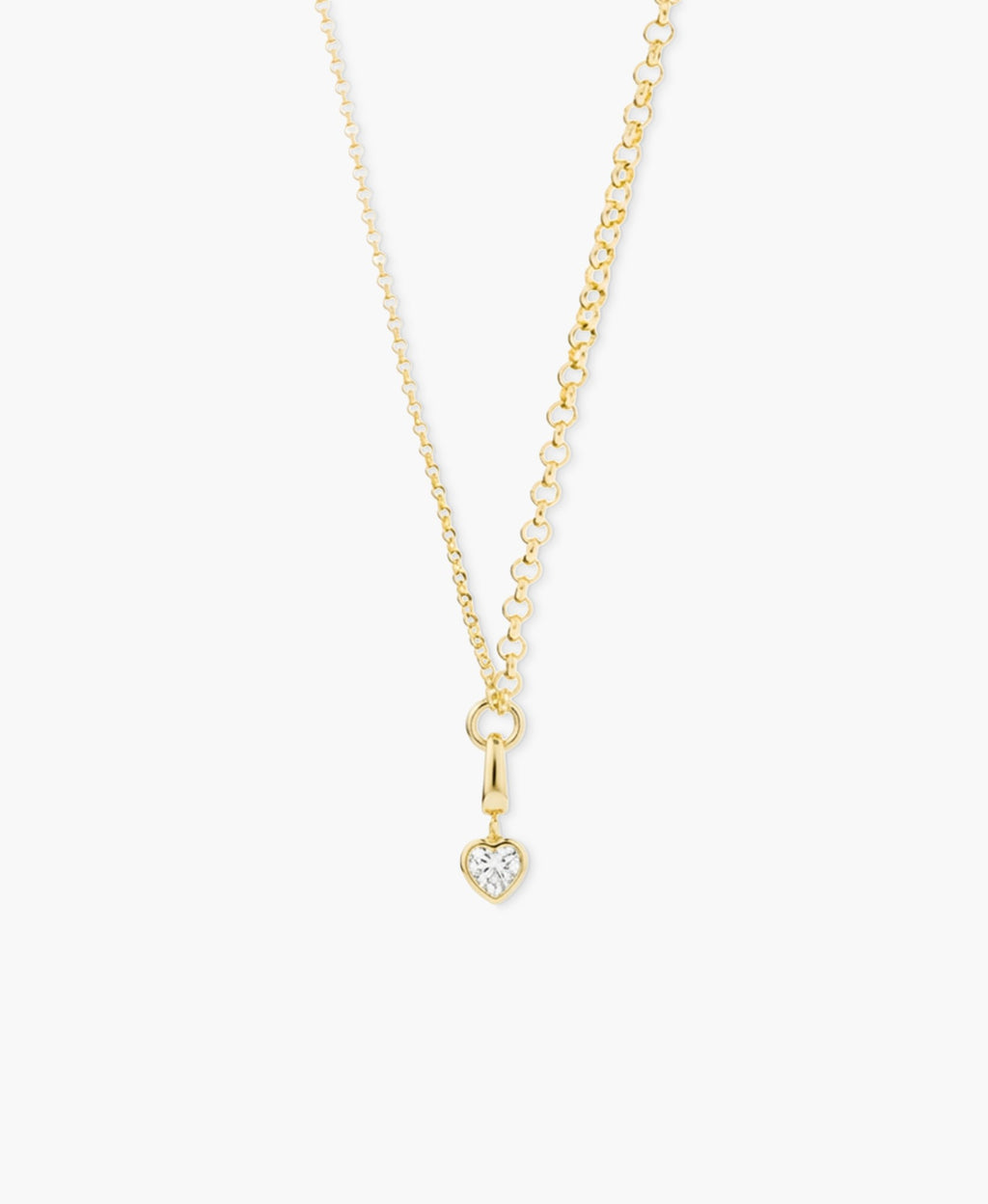 Crystal Heart Clip Charm