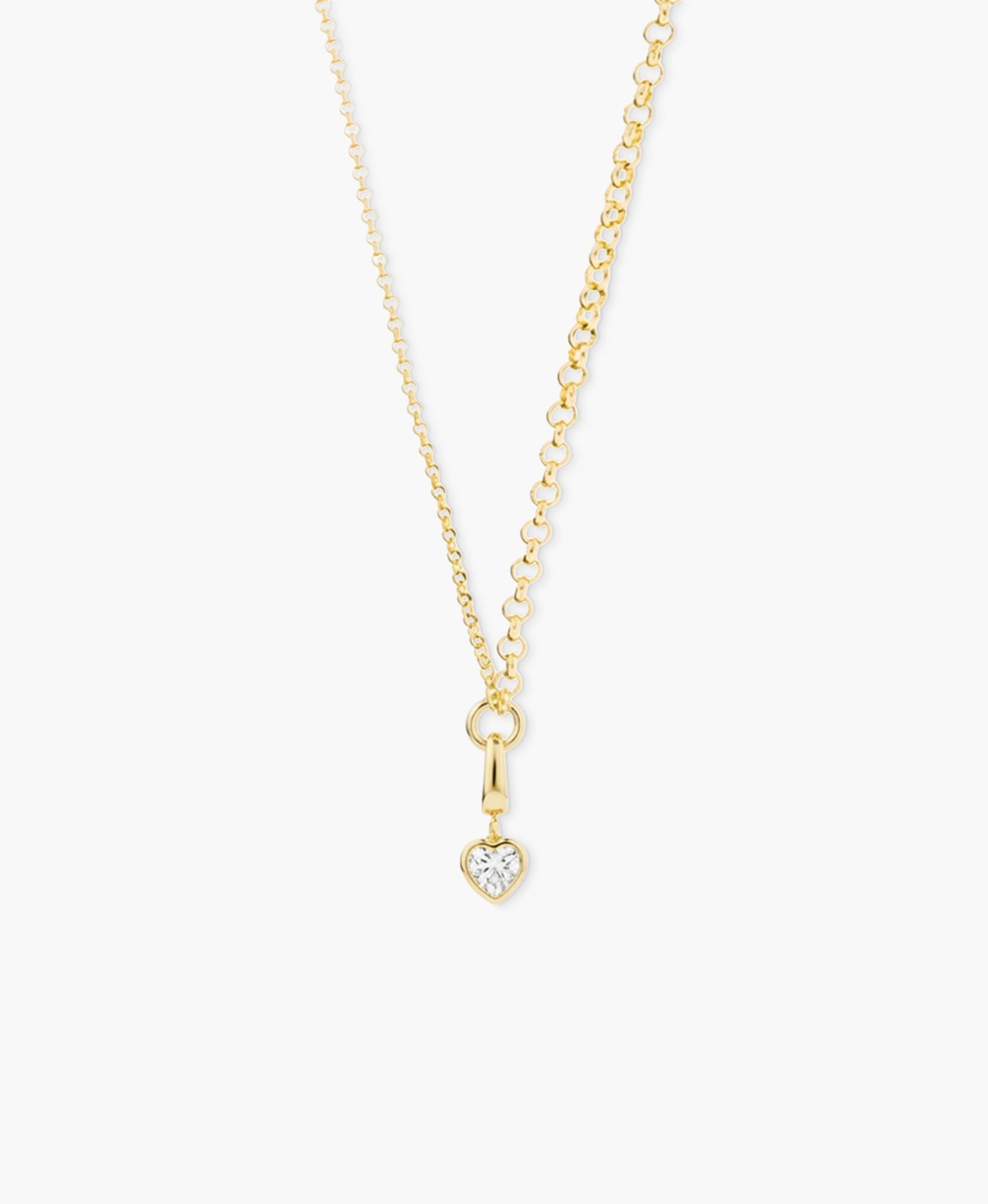 Crystal Heart Clip Charm