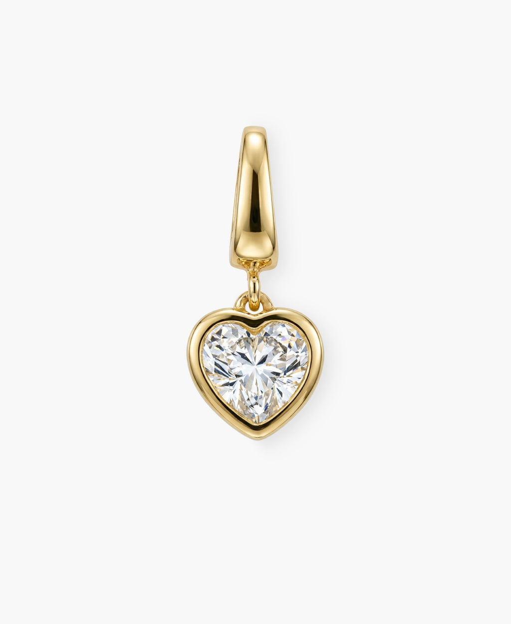 Crystal Heart Clip Charm