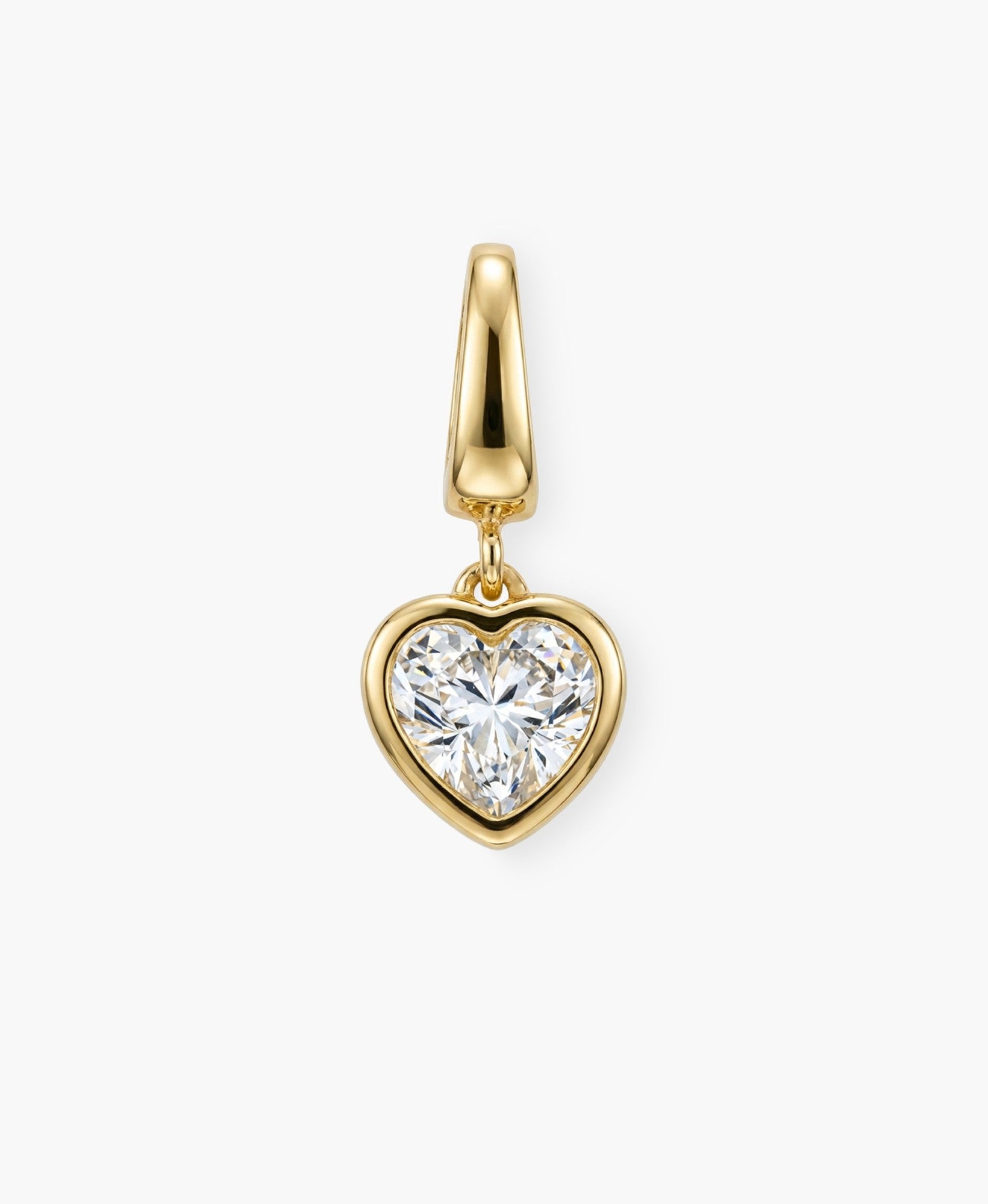 Crystal Heart Clip Charm