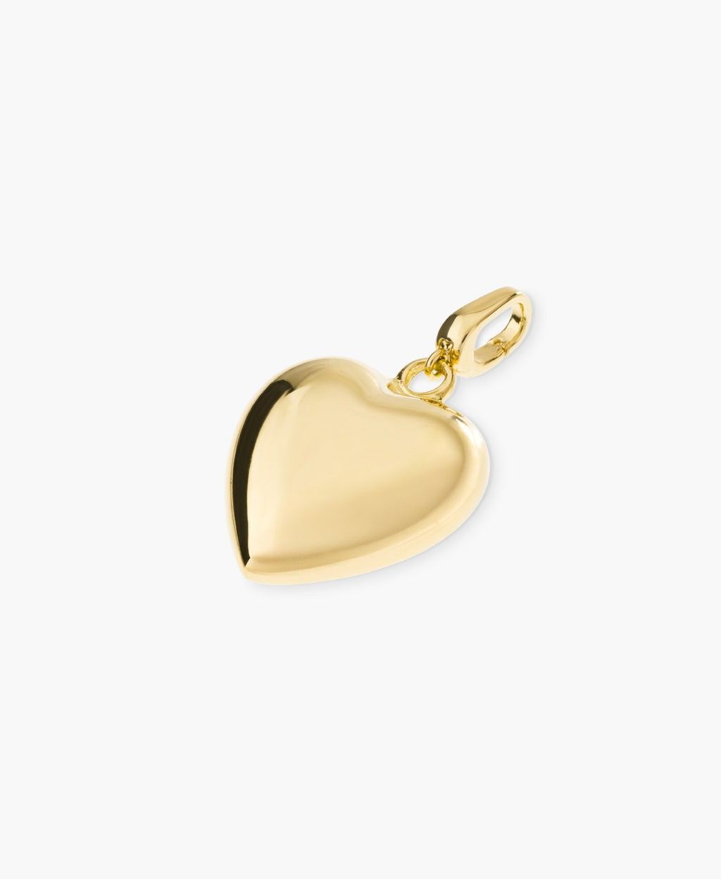 Small Polished Heart Clip Charm