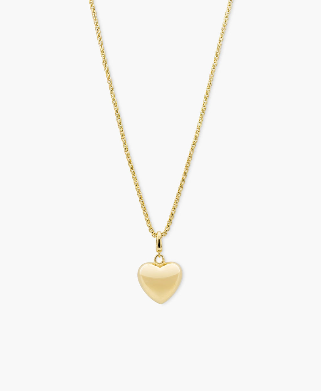 Small Polished Heart Clip Charm