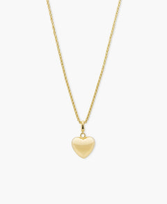 Small Polished Heart Clip Charm