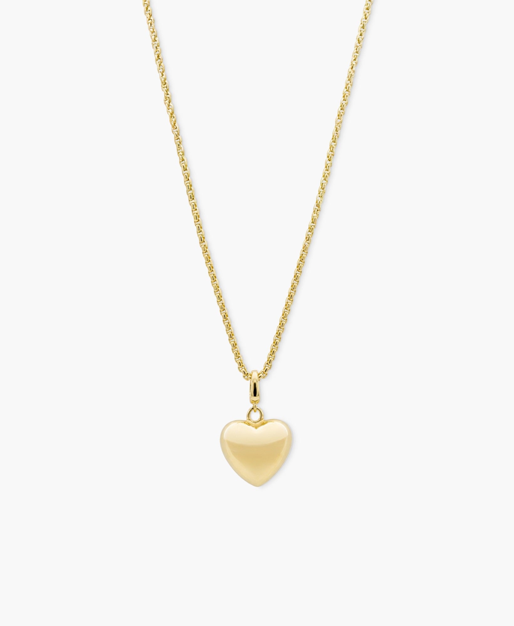 Small Polished Heart Clip Charm