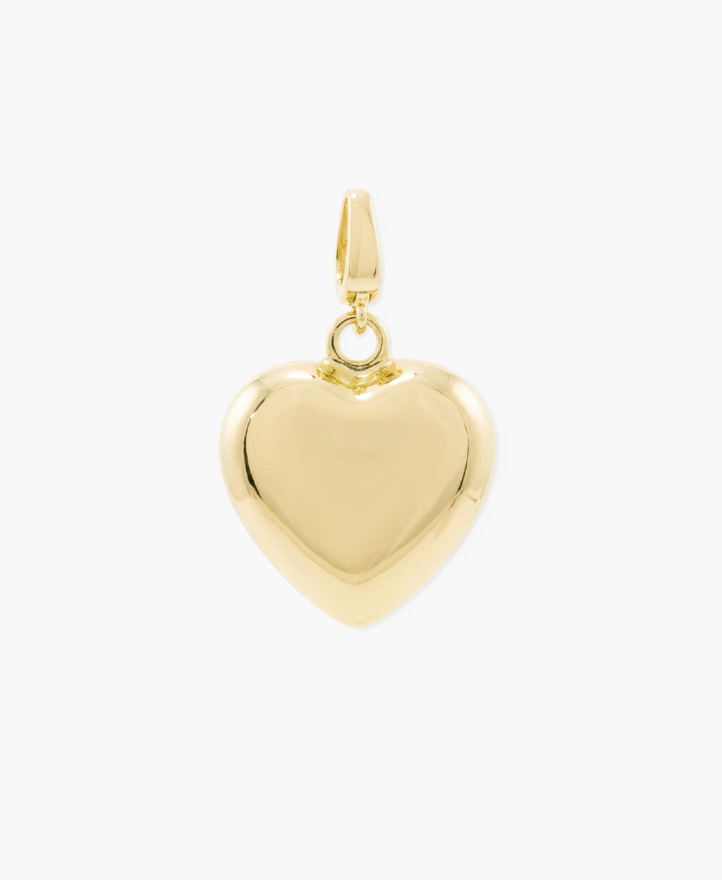 Small Polished Heart Clip Charm