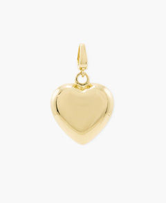 Small Polished Heart Clip Charm