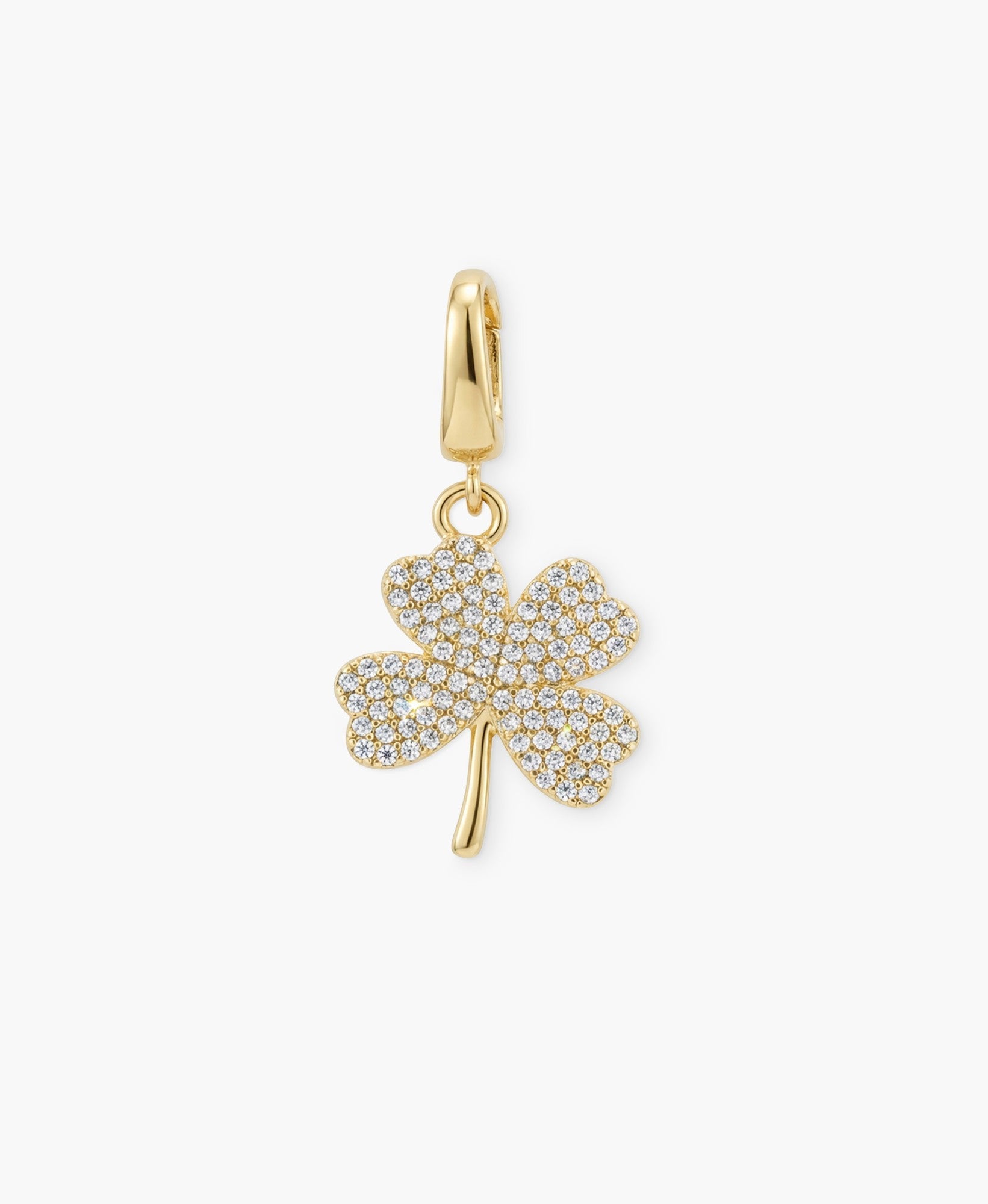 Pavé Clover Clip Charm