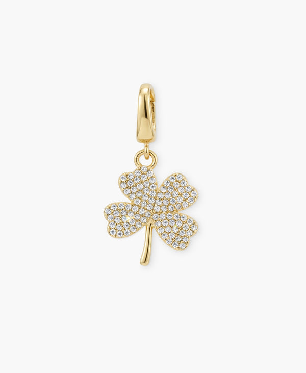 Pavé Clover Clip Charm