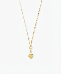 Large Polished Heart Clip Charm