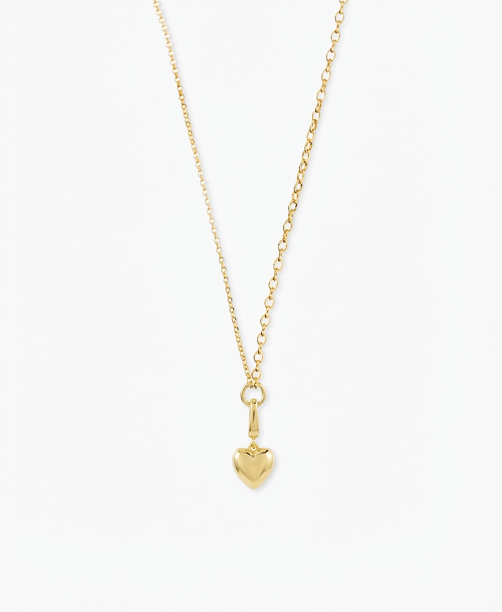 Large Polished Heart Clip Charm