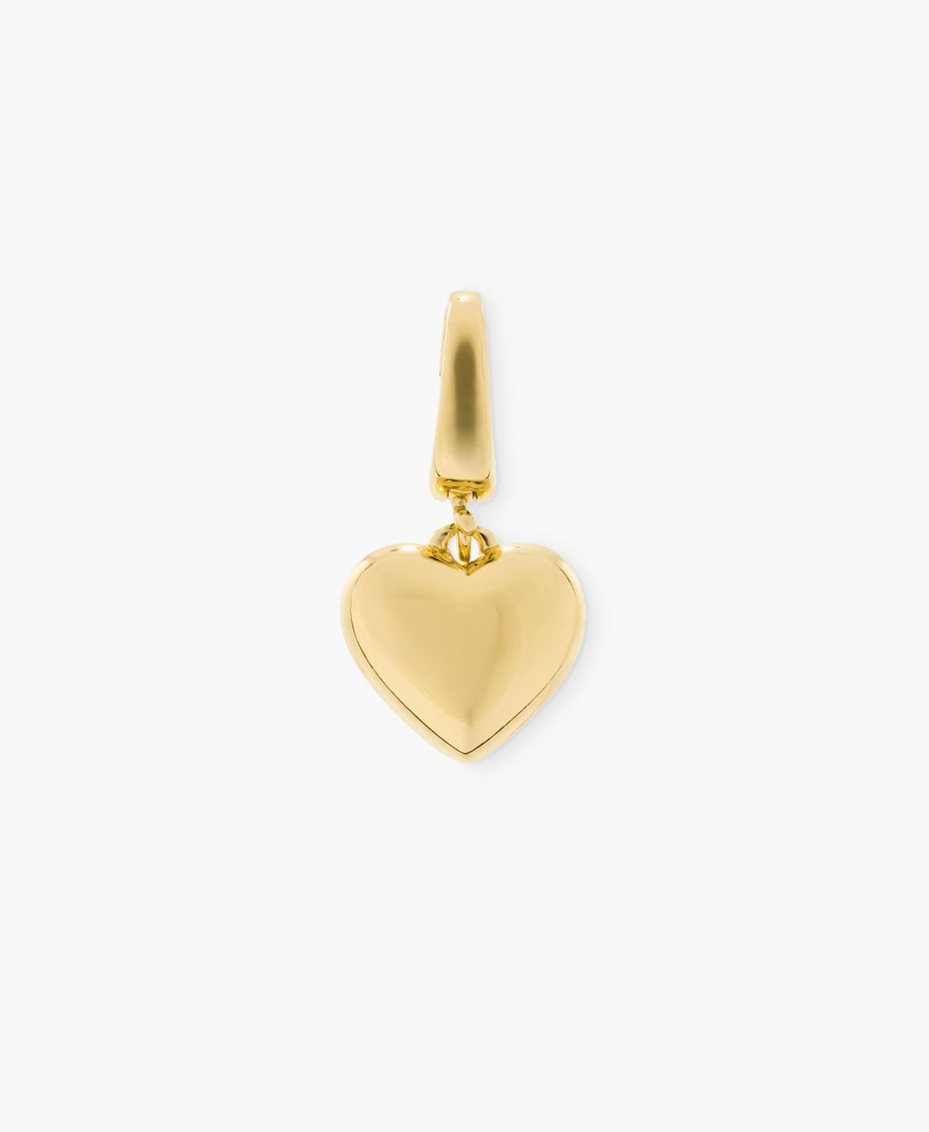 Large Polished Heart Clip Charm