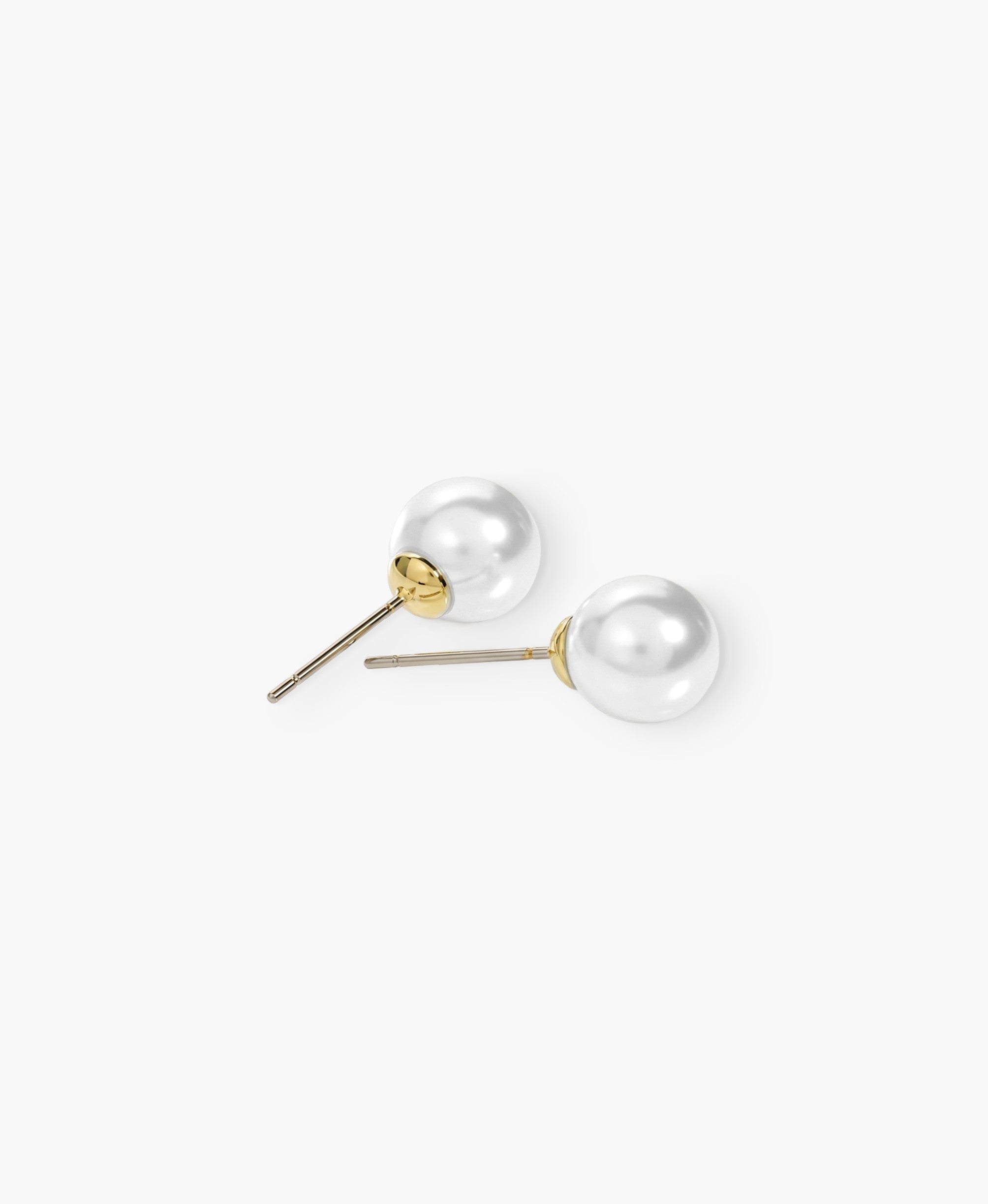 Ivory Freshwater Pearl Studs Earrings