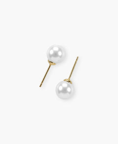 Ivory Freshwater Pearl Studs Earrings