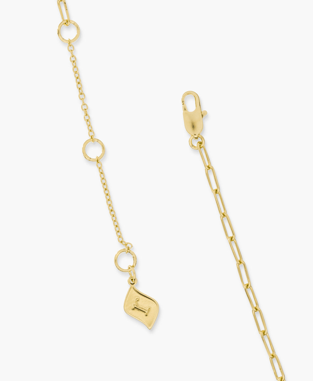 Paperclip Chain Necklace with Pearl Detail