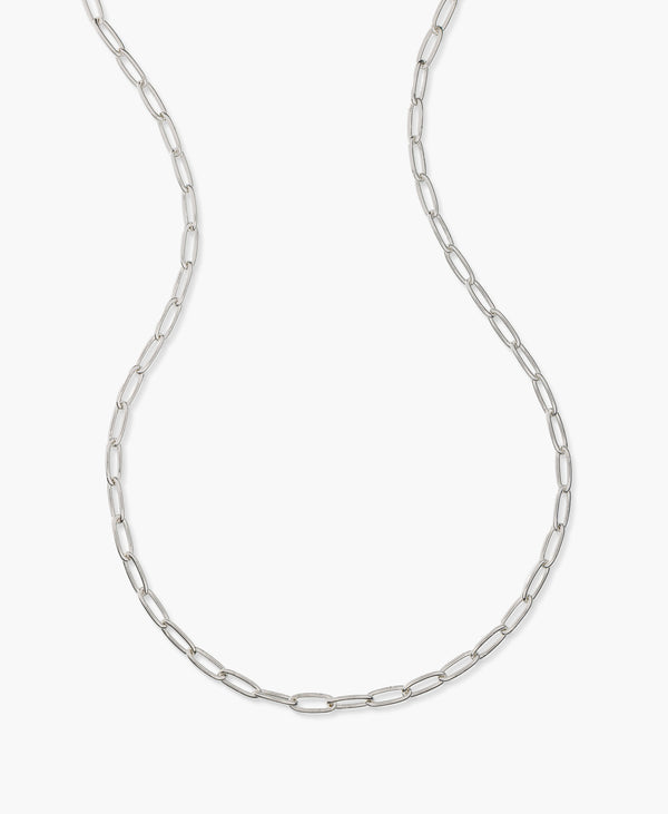 Oval Paperclip Chain Necklace