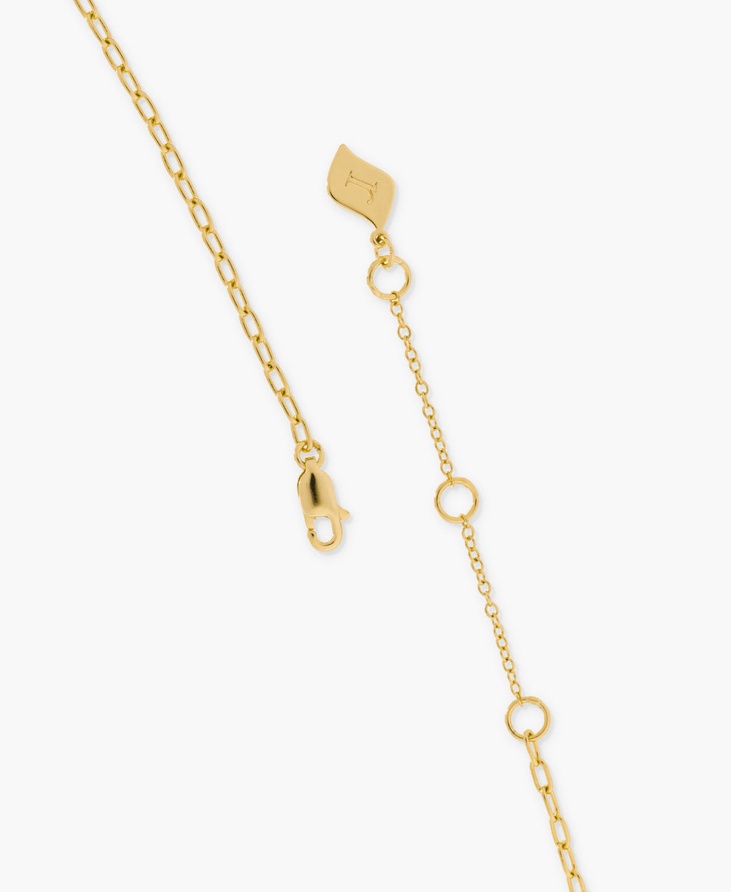 Micro Paperclip Chain Necklace 30" in Gold
