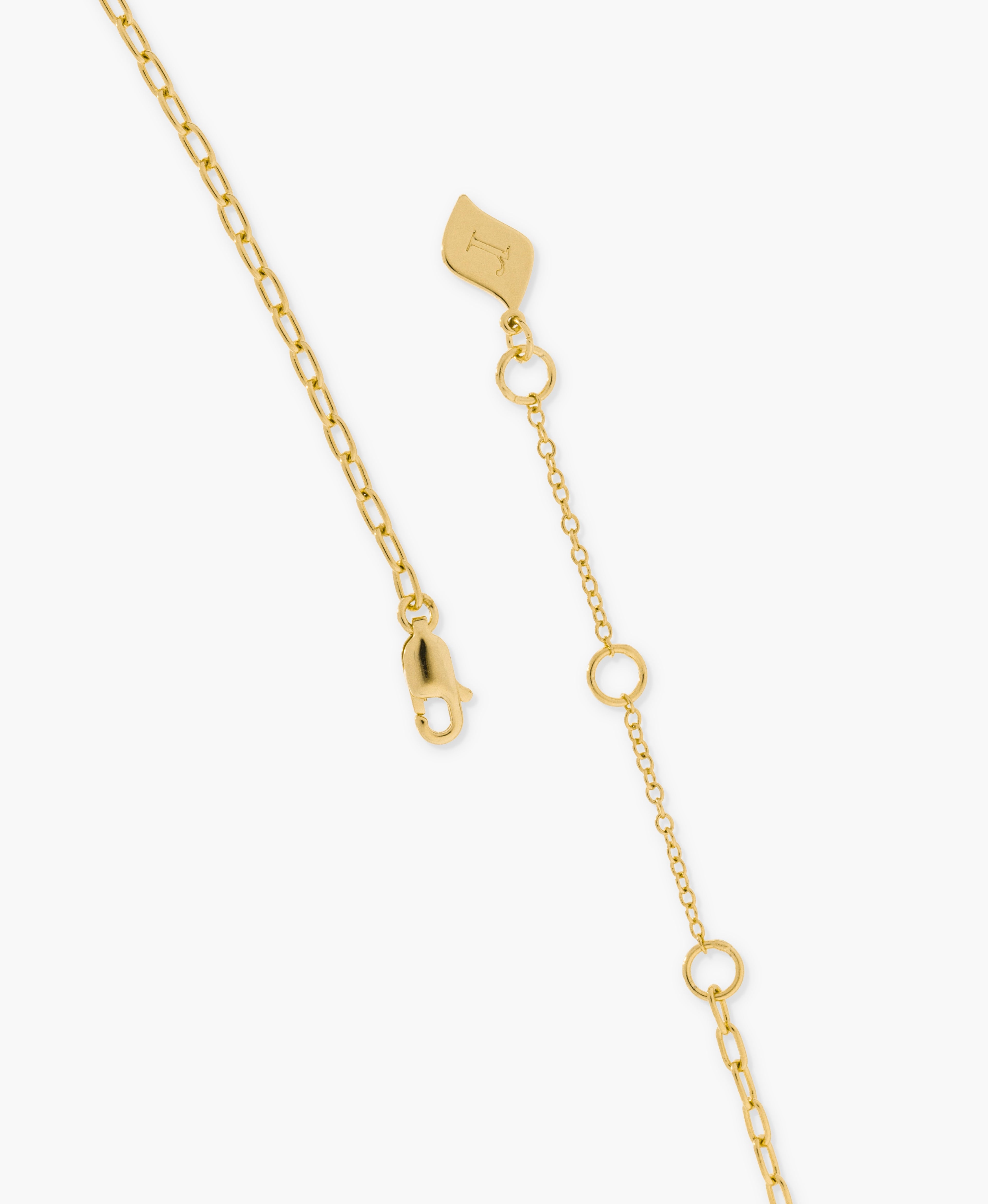 Micro Paperclip Chain Necklace 30" in Gold