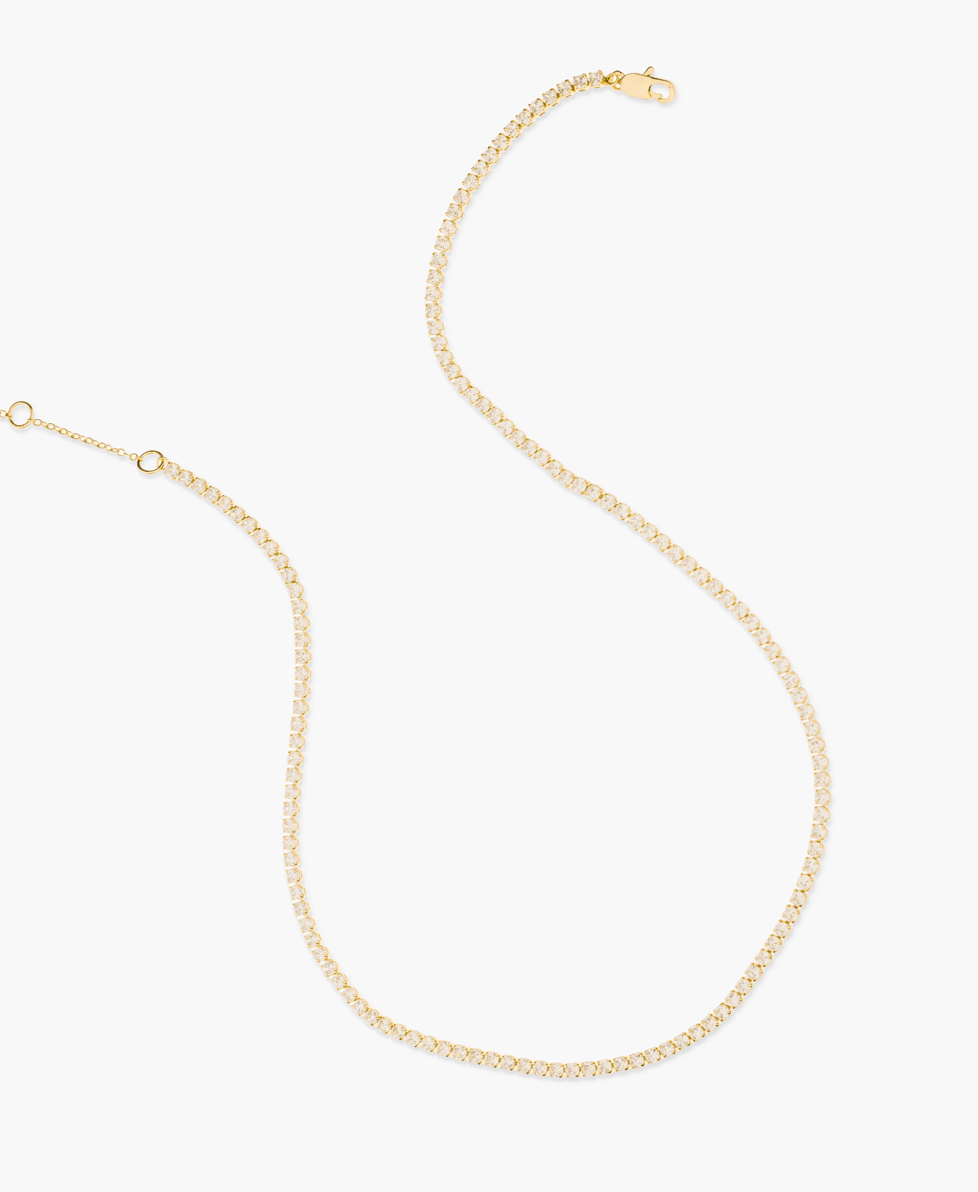 Gold CZ Cupchain Necklace
