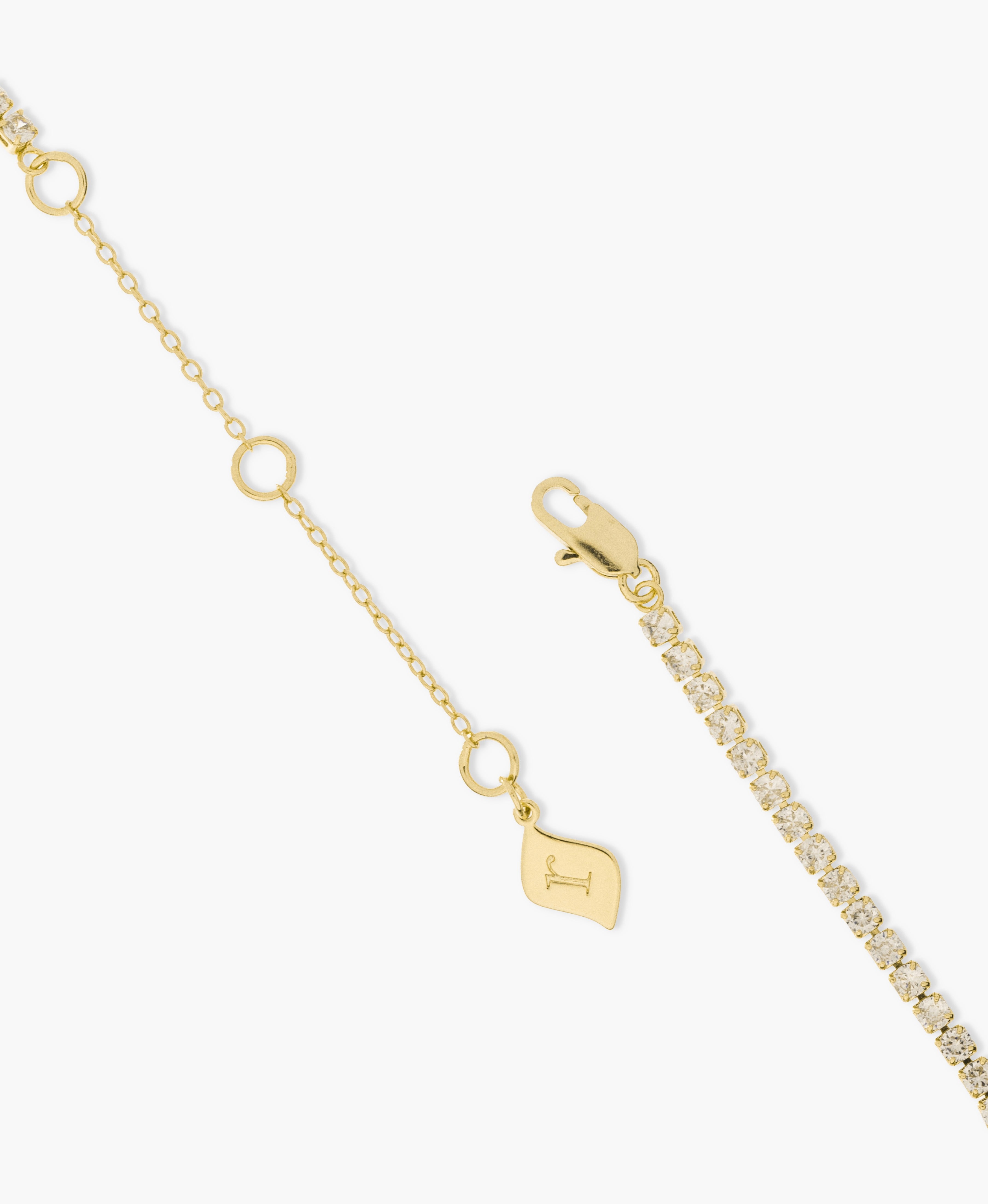 Gold CZ Cupchain Necklace