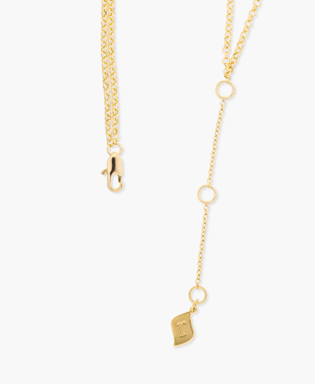 Interlocking Two-Tone Circle Necklace